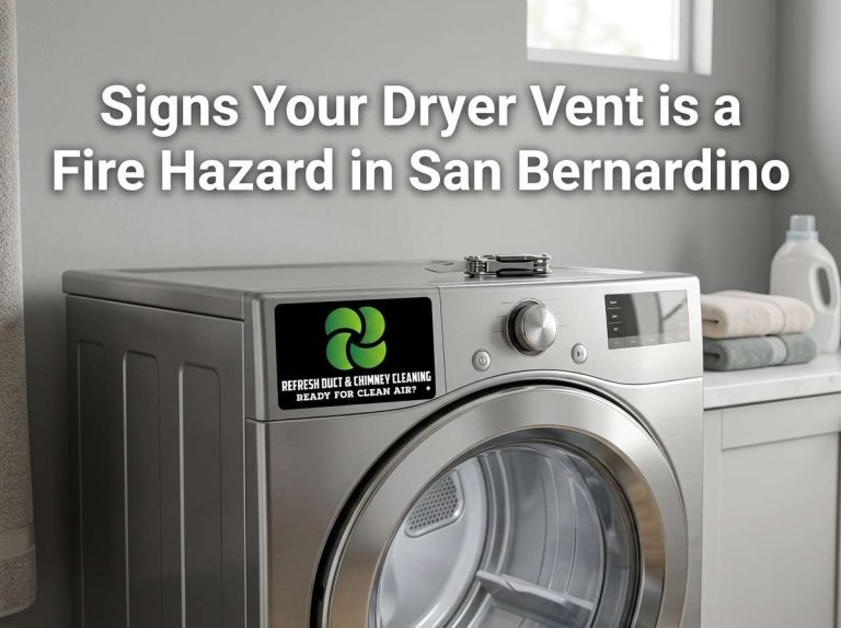 Signs Your Dryer Vent is a Fire Hazard in San Bernardino