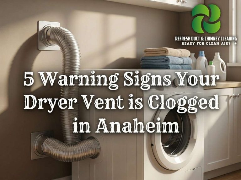 5 Warning Signs Your Dryer Vent is Clogged in Anaheim
