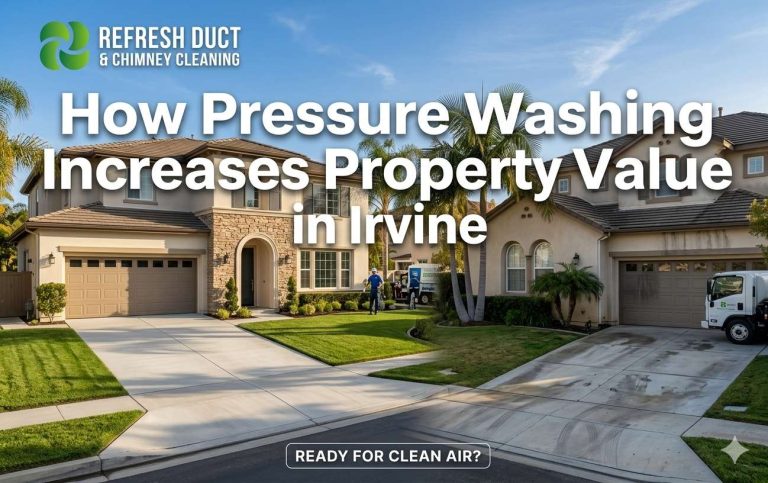How Pressure Washing Increases Property Value in Irvine