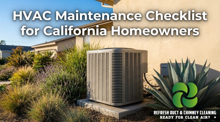 HVAC Maintenance Checklist for California Homeowners