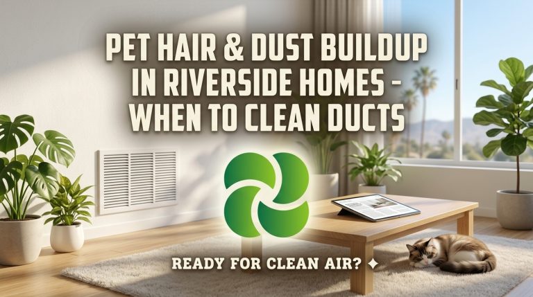Pet Hair & Dust Buildup in Riverside Homes – When to Clean Ducts